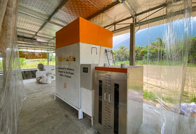 máy sấy macca mini